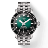 Buy Shop Tissot Seastar 1000 Powermatic 80 Green Dial Silver Steel Strap Watch For Men - T120.407.11.091.01 USA Online