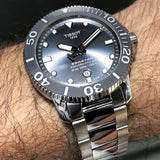Buy Shop Tissot Seastar 1000 Powermatic 80 Grey Dial Silver Steel Strap Watch for Men - T120.407.11.081.01 USA Online