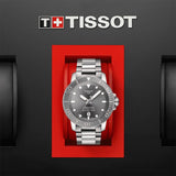 Buy Shop Tissot Seastar 1000 Powermatic 80 Grey Dial Silver Steel Strap Watch for Men - T120.407.11.081.01 USA Online