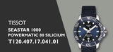 Buy Shop Tissot Seastar 1000 Powermatic 80 Silicium Blue Dial Blue Nylon Strap Watch For Men - T120.407.17.041.01 USA Online