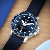 Buy Shop Tissot Seastar 1000 Powermatic 80 Silicium Blue Dial Blue Nylon Strap Watch For Men - T120.407.17.041.01 USA Online