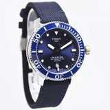 Buy Shop Tissot Seastar 1000 Powermatic 80 Silicium Blue Dial Blue Nylon Strap Watch For Men - T120.407.17.041.01 USA Online