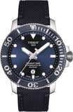 Buy Shop Tissot Seastar 1000 Powermatic 80 Silicium Blue Dial Blue Nylon Strap Watch For Men - T120.407.17.041.01 USA Online