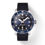 Tissot Seastar 1000 Powermatic 80 Silicium Blue Dial Blue Nylon Strap Watch For Men - T120.407.17.041.01