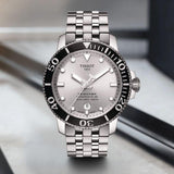 Buy Shop Tissot Seastar 1000 Powermatic 80 Silver Dial Silver Steel Strap Watch For Men - T120.407.11.031.00 USA Online