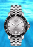 Buy Shop Tissot Seastar 1000 Powermatic 80 Silver Dial Silver Steel Strap Watch For Men - T120.407.11.031.00 USA Online