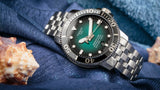 Buy Shop Tissot Seastar 1000 Powermatic 80 Green Dial Silver Steel Strap Watch For Men - T120.407.11.091.01 USA Online