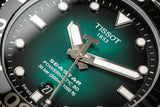 Tissot Seastar 1000 Powermatic 80 Green Dial Silver Steel Strap Watch For Men - T120.407.11.091.01