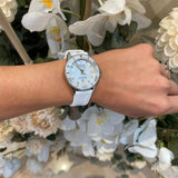 Tissot Seastar 1000 Mother of Pearl White Dial White Rubber Strap Watch for Women - T120.210.17.116.00