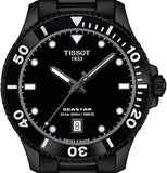 Buy Shop Tissot Seastar 1000 Quartz Black Dial Black Steel Strap Watch for Men - T120.410.33.051.00 USA Online