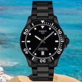 Buy Shop Tissot Seastar 1000 Quartz Black Dial Black Steel Strap Watch for Men - T120.410.33.051.00 USA Online