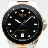 Buy Shop Tissot Seastar 1000 Quartz Black Dial Two Tone Steel Strap Watch for Men - T120.410.22.051.01 USA Online