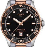 Buy Shop Tissot Seastar 1000 Quartz Black Dial Two Tone Steel Strap Watch for Men - T120.410.22.051.01 USA Online