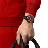 Buy Shop Tissot Seastar 1000 Red Dial Black Steel Strap Watch for Men - T120.410.33.421.00 USA Online