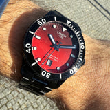 Buy Shop Tissot Seastar 1000 Red Dial Black Steel Strap Watch for Men - T120.410.33.421.00 USA Online