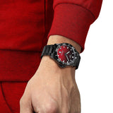 Buy Shop Tissot Seastar 1000 Red Dial Black Steel Strap Watch for Men - T120.410.33.421.00 USA Online