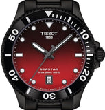 Buy Shop Tissot Seastar 1000 Red Dial Black Steel Strap Watch for Men - T120.410.33.421.00 USA Online