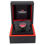 Tissot Seastar 1000 Red Dial Black Steel Strap Watch for Men - T120.410.33.421.00