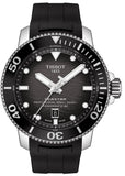 Buy Shop Tissot Seastar 2000 Professional Powermatic 80 Black Dial Black Rubber Strap Watch for Men - T120.607.17.441.00 USA Online