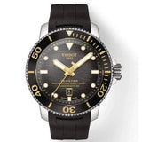 Buy Shop Tissot Seastar 2000 Professional Powermatic 80 Black Dial Black Rubber Strap Watch for Men - T120.607.17.441.01 USA Online