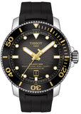 Buy Shop Tissot Seastar 2000 Professional Powermatic 80 Black Dial Black Rubber Strap Watch for Men - T120.607.17.441.01 USA Online