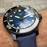 Buy Shop Tissot Seastar 2000 Professional Powermatic 80 Blue Dial Blue Nylon Strap Watch for Men - T120.607.37.041.00 USA Online