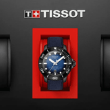Buy Shop Tissot Seastar 2000 Professional Powermatic 80 Blue Dial Blue Nylon Strap Watch for Men - T120.607.37.041.00 USA Online