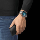 Buy Shop Tissot Seastar 2000 Professional Powermatic 80 Blue Dial Silver Steel Strap Watch for Men - T120.607.11.041.00 USA Online