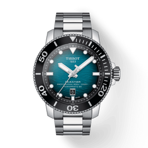 Buy Shop Tissot Seastar 2000 Professional Powermatic 80 Blue Dial Silver Steel Strap Watch for Men - T120.607.11.041.00 USA Online