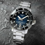 Buy Shop Tissot Seastar 2000 Professional Powermatic 80 Blue Dial Silver Steel Strap Watch for Men - T120.607.11.041.01 USA Online