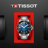 Buy Shop Tissot Seastar 2000 Professional Powermatic 80 Blue Dial Silver Steel Strap Watch for Men - T120.607.11.041.01 USA Online