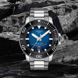 Buy Shop Tissot Seastar 2000 Professional Powermatic 80 Blue Dial Silver Steel Strap Watch for Men - T120.607.11.041.01 USA Online