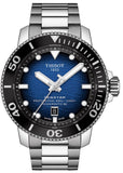 Buy Shop Tissot Seastar 2000 Professional Powermatic 80 Blue Dial Silver Steel Strap Watch for Men - T120.607.11.041.01 USA Online