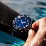 Tissot Seastar 2000 Professional Powermatic 80 Blue Dial Silver Steel Strap Watch for Men - T120.607.11.041.01