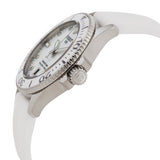 Tissot Seastar 1000 Mother of Pearl White Dial White Rubber Strap Watch for Women - T120.210.17.116.00