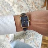 Buy Shop Tissot SRV Black Mother of Pearl Dial Black Leather Strap Watch for Women - T160.110.36.126.00 USA Online