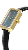 Buy Shop Tissot SRV Black Mother of Pearl Dial Black Leather Strap Watch for Women - T160.110.36.126.00 USA Online