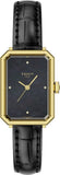 Buy Shop Tissot SRV Black Mother of Pearl Dial Black Leather Strap Watch for Women - T160.110.36.126.00 USA Online