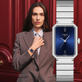 Buy Shop Tissot SRV Blue Dial Silver Steel Strap Watch for Women - T160.110.11.043.00 USA Online
