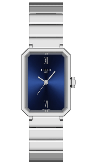 Buy Shop Tissot SRV Blue Dial Silver Steel Strap Watch for Women - T160.110.11.043.00 USA Online