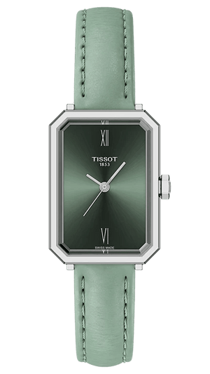 Buy Shop Tissot SRV Green Dial Green Leather Strap Watch for Women - T160.110.16.093.00 USA Online