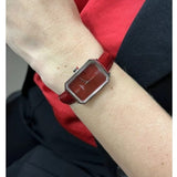 Buy Shop Tissot SRV Red Dial Red Leather Strap Watch for Women - T160.110.16.423.00 USA Online