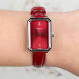 Buy Shop Tissot SRV Red Dial Red Leather Strap Watch for Women - T160.110.16.423.00 USA Online