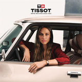 Buy Shop Tissot SRV White Mother of Pearl Dial Black Leather Strap Watch for Women - T160.110.36.113.00 USA Online