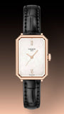 Buy Shop Tissot SRV White Mother of Pearl Dial Black Leather Strap Watch for Women - T160.110.36.113.00 USA Online