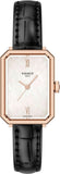 Buy Shop Tissot SRV White Mother of Pearl Dial Black Leather Strap Watch for Women - T160.110.36.113.00 USA Online