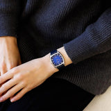Buy Shop Tissot Stylist Quartz Blue Dial Blue Leather Strap Watch for Men - T159.909.16.043.00 USA Online