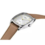 Buy Shop Tissot Stylist Quartz Silver Dial Brown Leather Strap Watch for Women - T159.909.16.031.00 USA Online