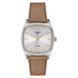 Buy Shop Tissot Stylist Quartz Silver Dial Brown Leather Strap Watch for Women - T159.909.16.031.00 USA Online