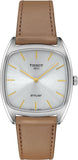 Buy Shop Tissot Stylist Quartz Silver Dial Brown Leather Strap Watch for Women - T159.909.16.031.00 USA Online